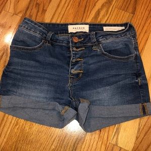 Pac Sun High-Waisted Denim Shorts